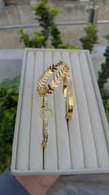 Golden Bloom Everyday Bangles Set ✨